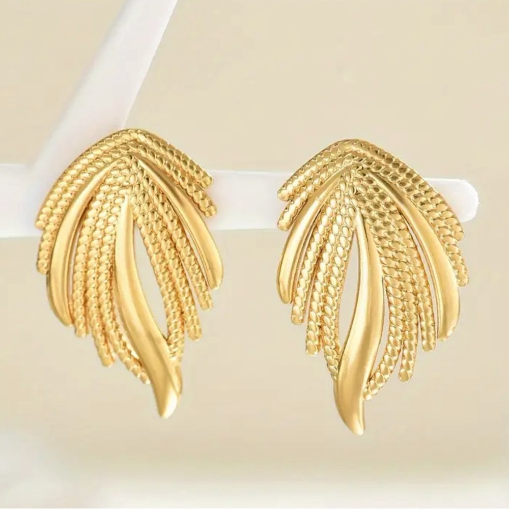 18k Gold Plated Stainless Steel Earrings